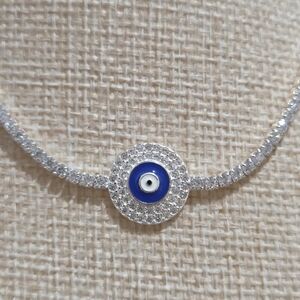 Elegant Blue Evil Eye Bracelet